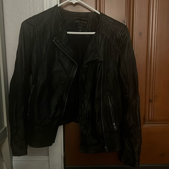 XSmall Lucky brand leather jacket. - Picture 1 of 7